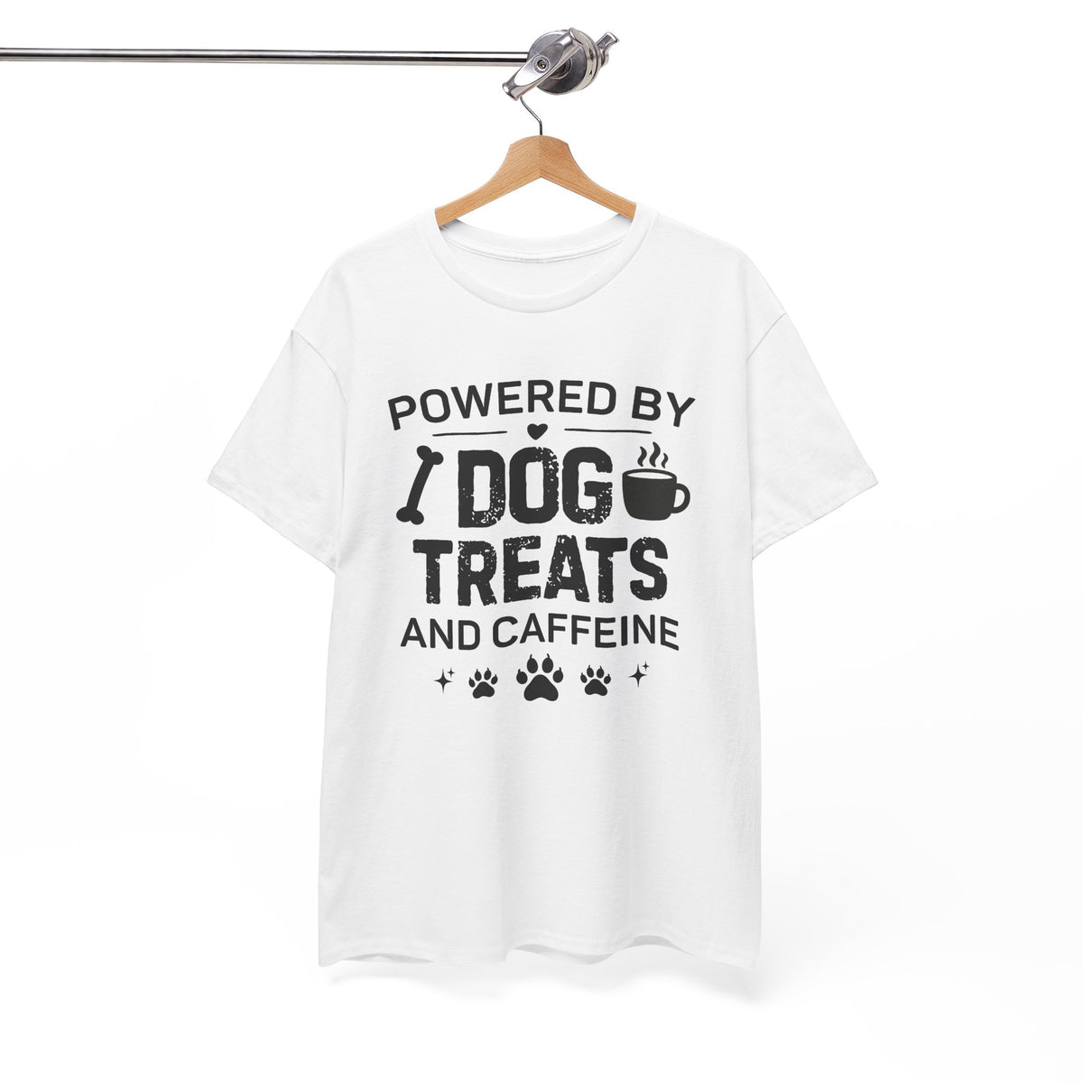 Dog Treats & Caffeine T‑Shirt — Funny Dog Lover Tee
