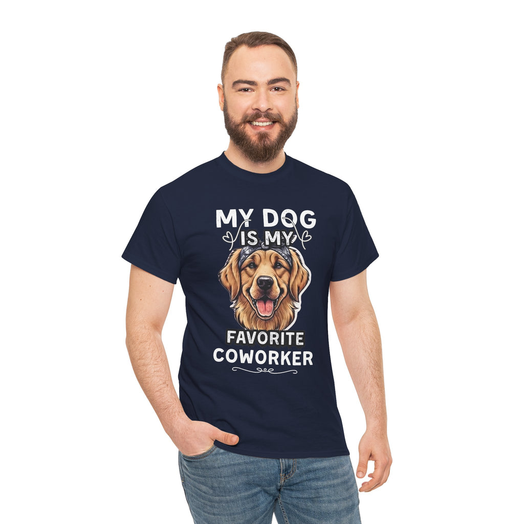 My Dog Is My Favorite Coworker T‑Shirt — Funny Dog Lover Tee