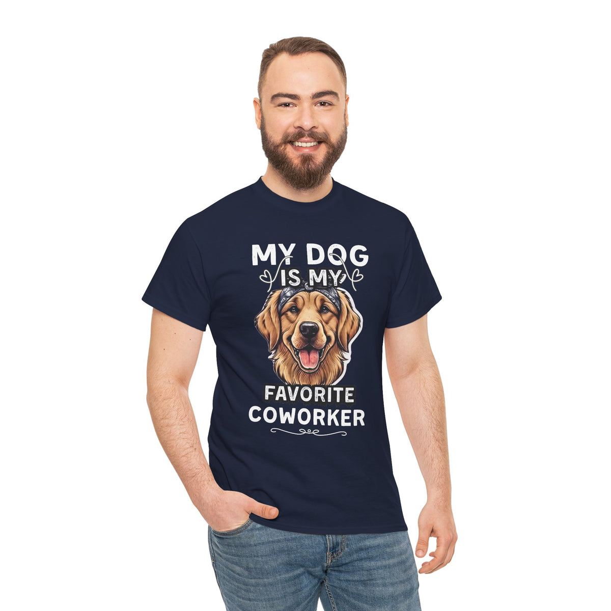 My Dog Is My Favorite Coworker T‑Shirt — Funny Dog Lover Tee