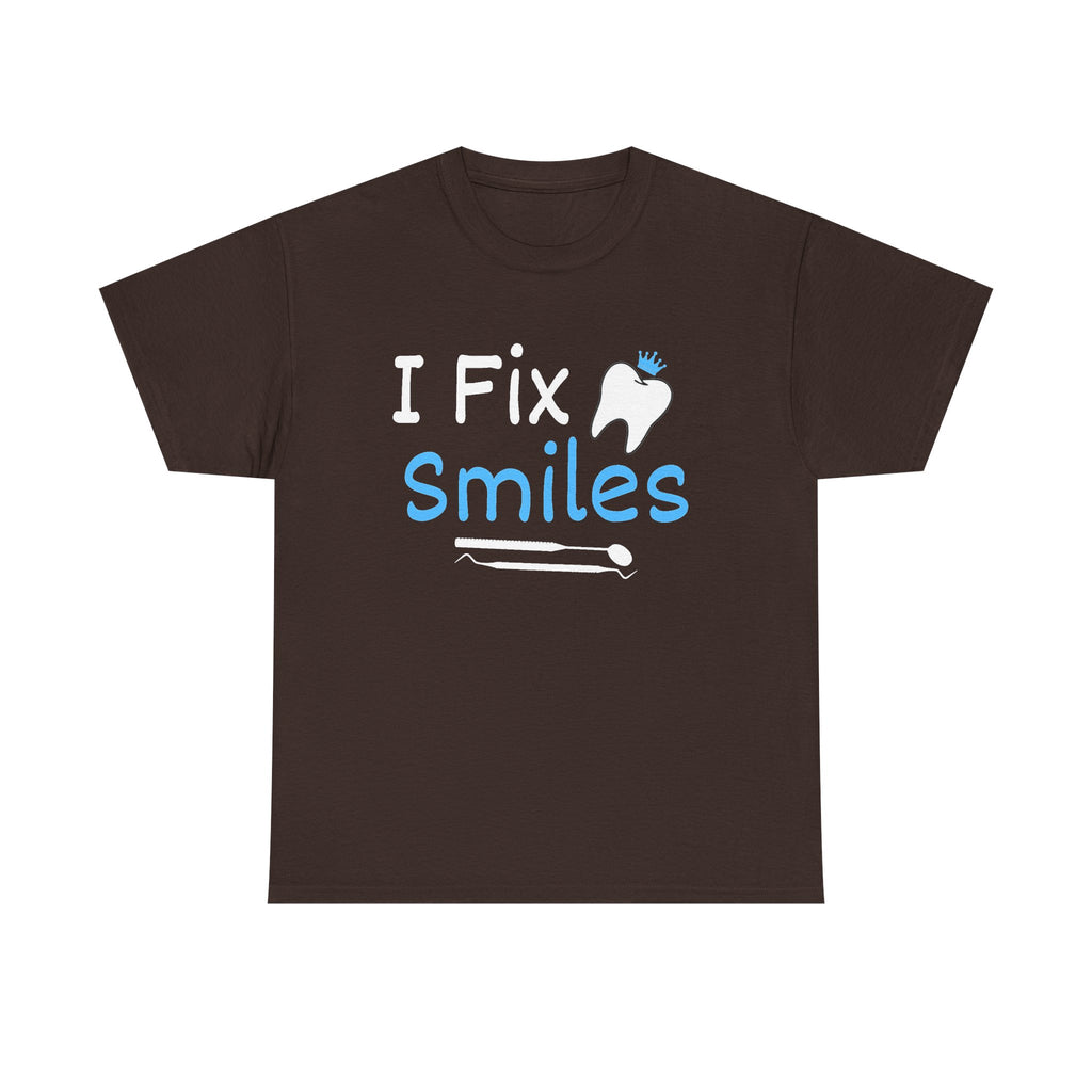 Dentist T‑Shirt — "I Fix Smiles" Dental Hygienist & Dentist Tee
