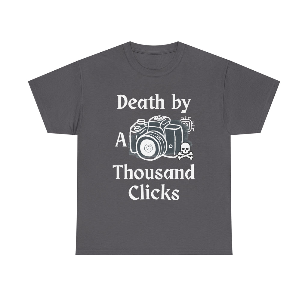 Camera & Skull Graphic Tee — Vintage Film Photography T-Shirt