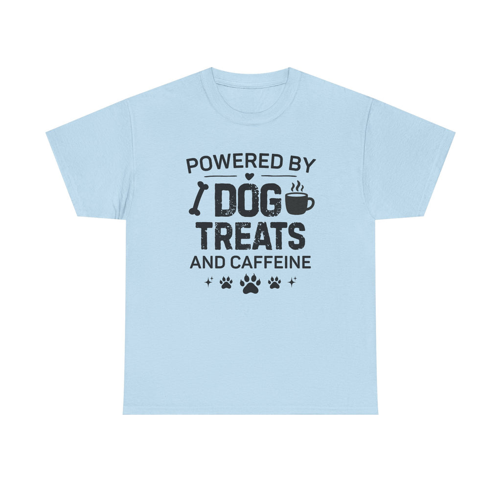 Dog Treats & Caffeine T‑Shirt — Funny Dog Lover Tee