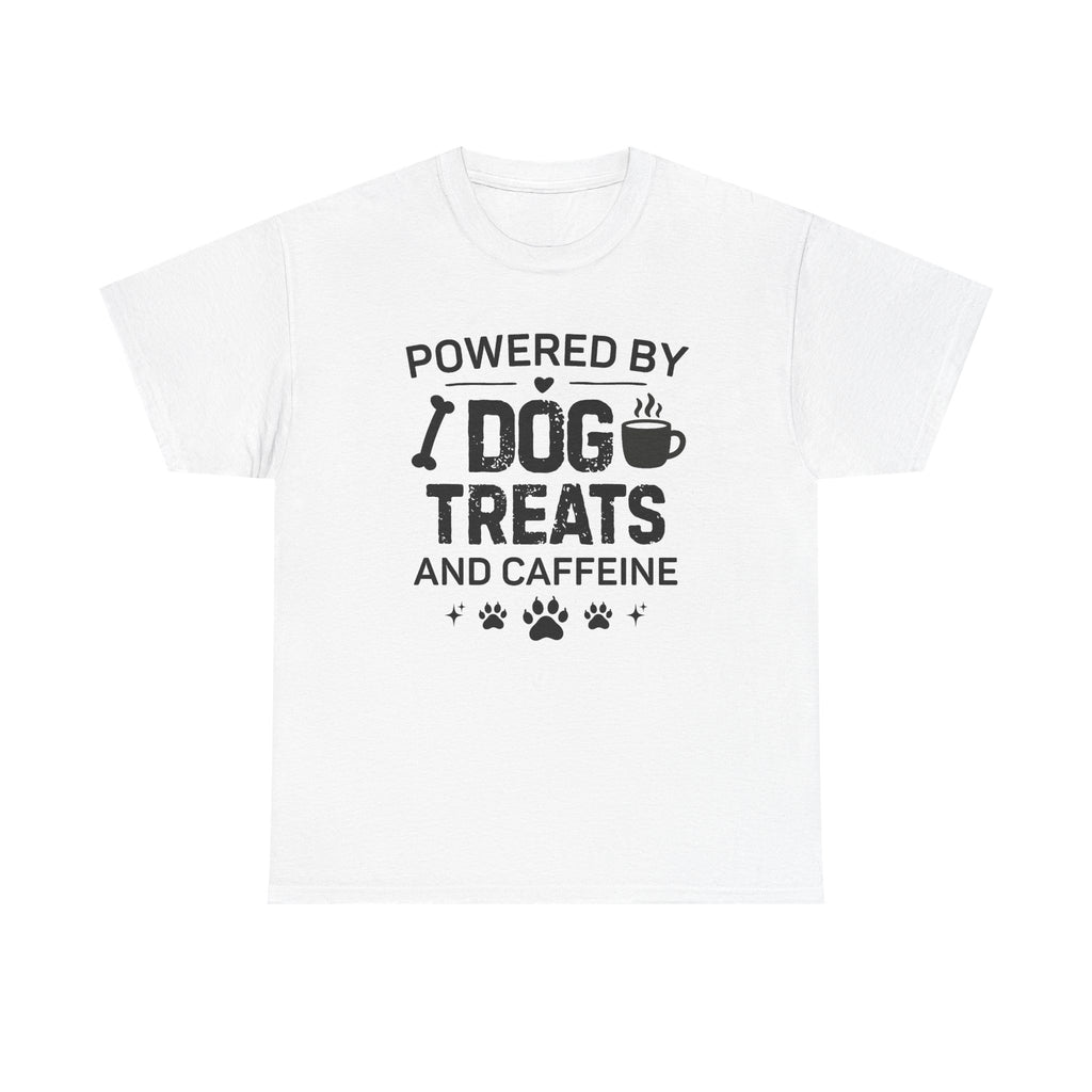 Dog Treats & Caffeine T‑Shirt — Funny Dog Lover Tee