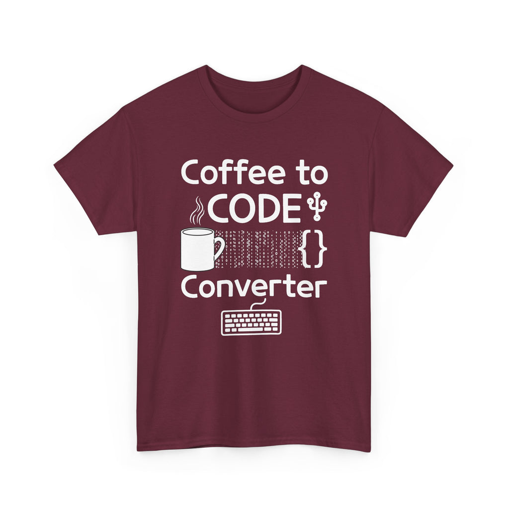 Coffee Mug Minimalist Tee — Small Line Art Cup Graphic T‑Shirt