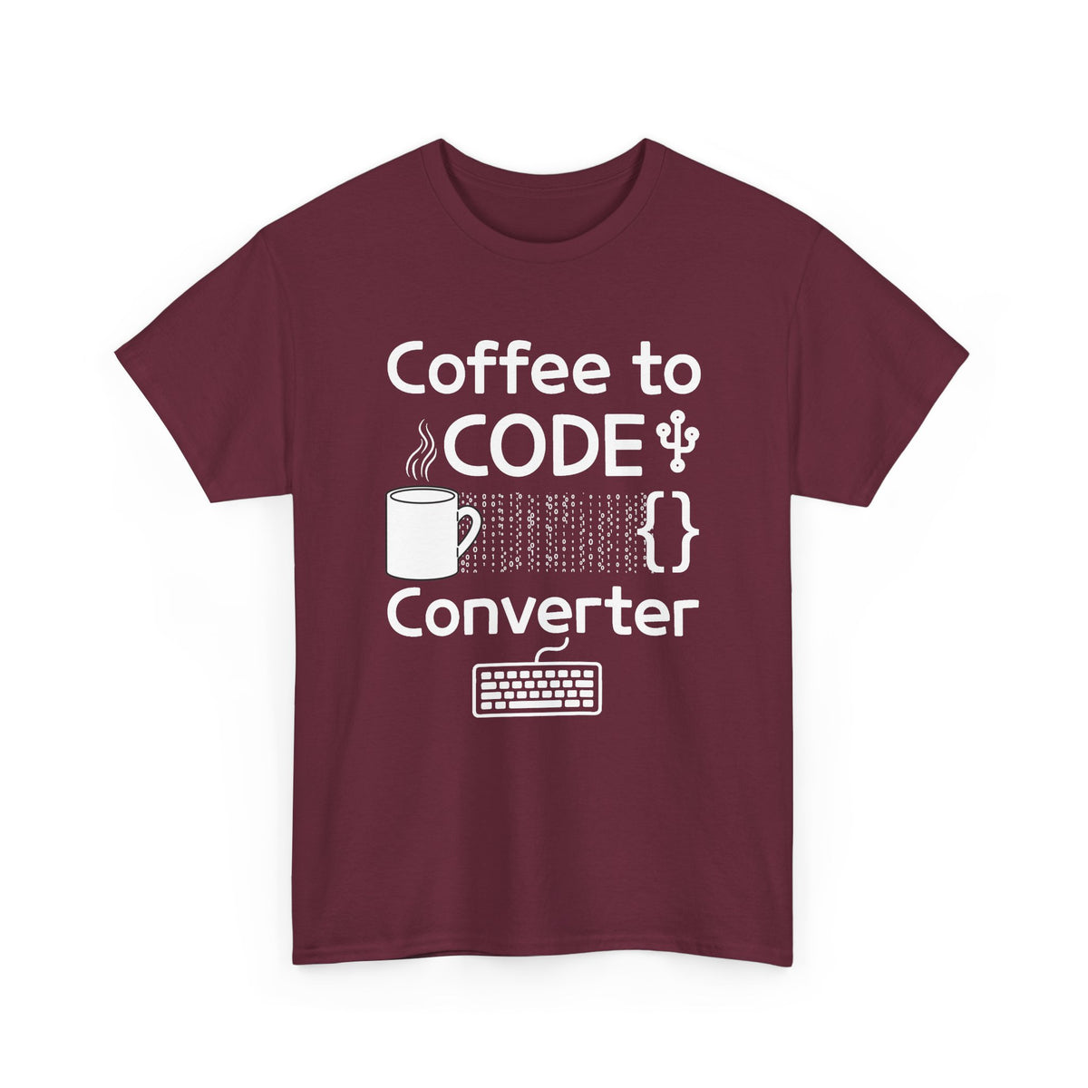 Coffee Mug Minimalist Tee — Small Line Art Cup Graphic T‑Shirt