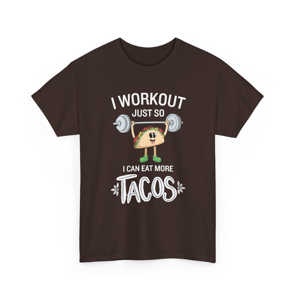 Taco Weightlifter T‑Shirt — Cute Fitness Taco Graphic Tee