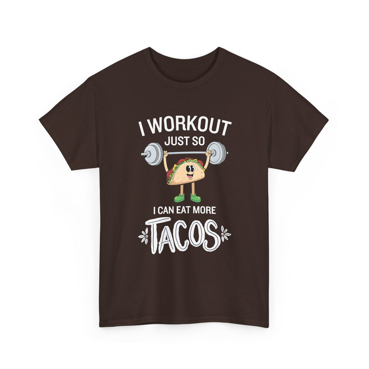Taco Weightlifter T‑Shirt — Cute Fitness Taco Graphic Tee