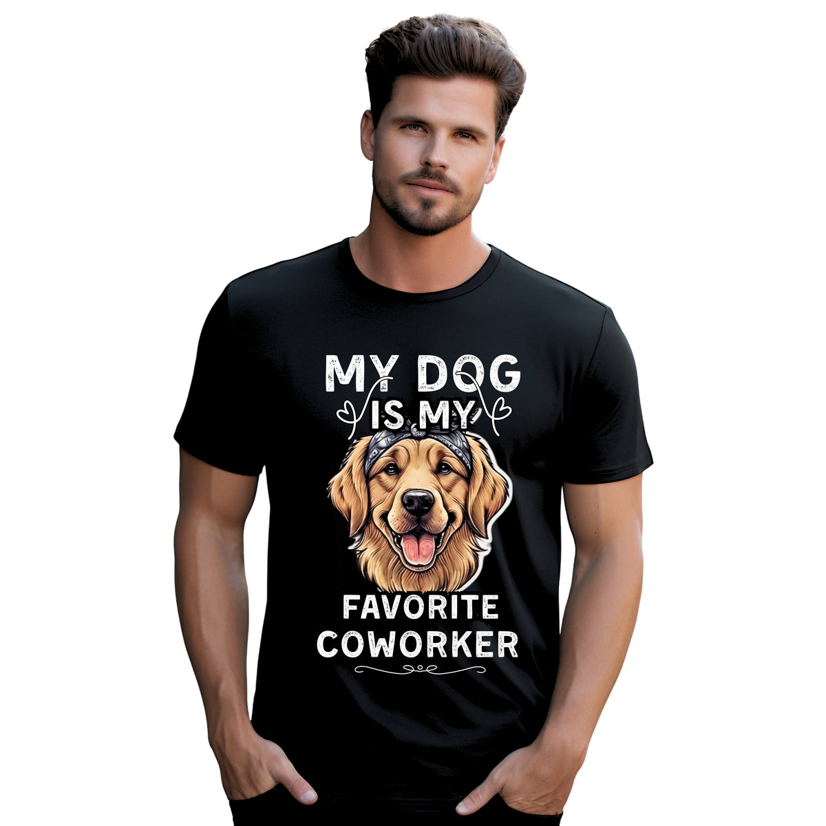 My Dog Is My Favorite Coworker T‑Shirt — Funny Dog Lover Tee