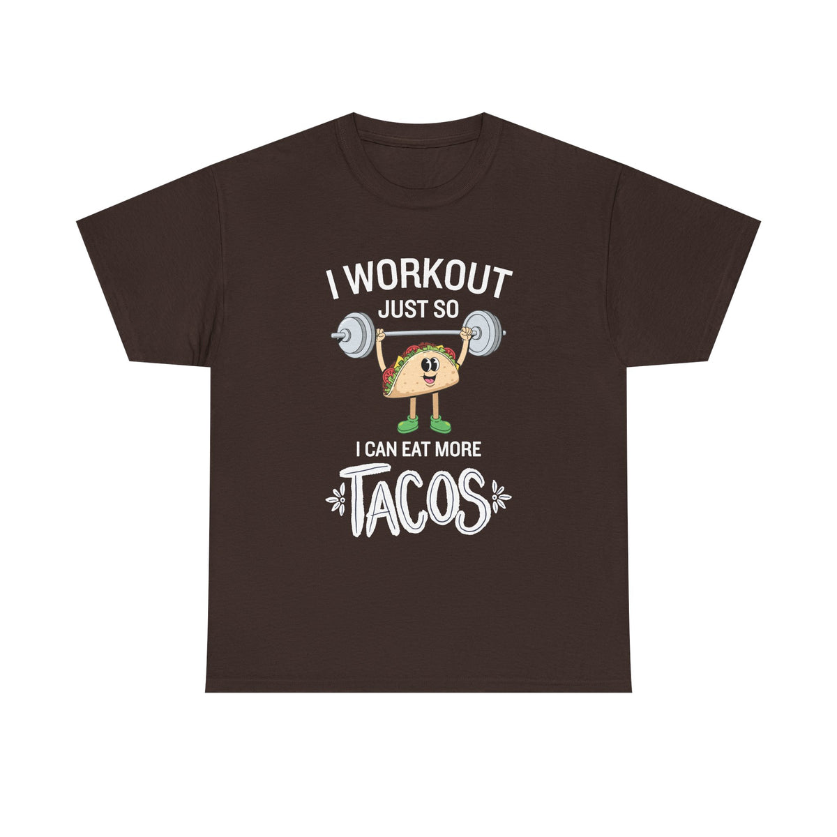 Taco Weightlifter T‑Shirt — Cute Fitness Taco Graphic Tee