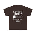 Coffee Mug Minimalist Tee — Small Line Art Cup Graphic T‑Shirt