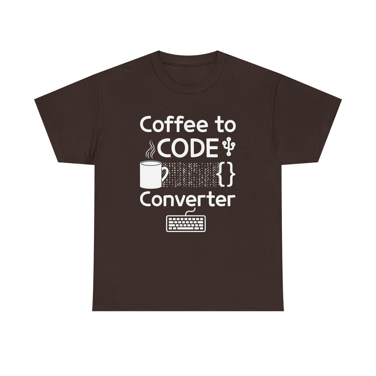 Coffee Mug Minimalist Tee — Small Line Art Cup Graphic T‑Shirt