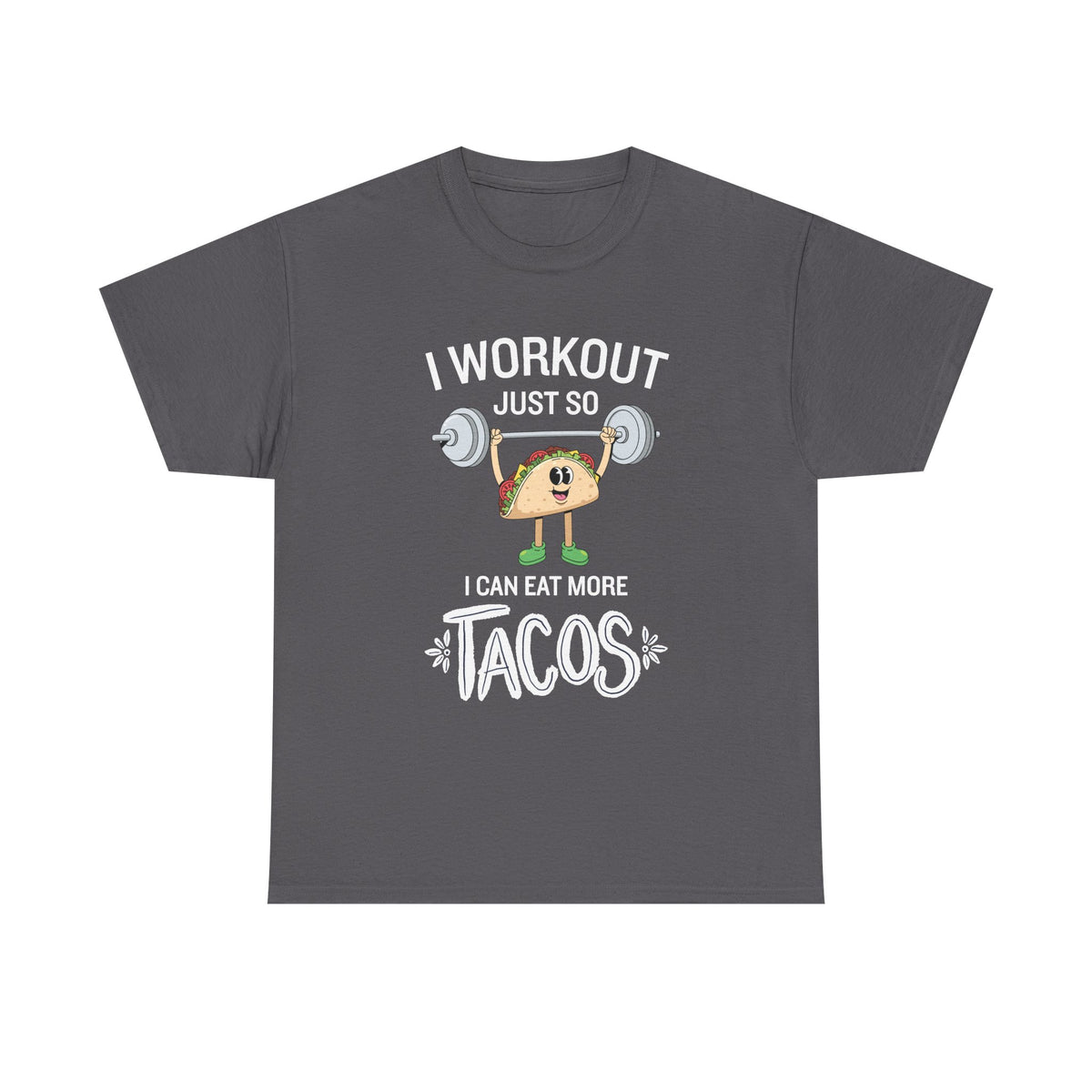 Taco Weightlifter T‑Shirt — Cute Fitness Taco Graphic Tee