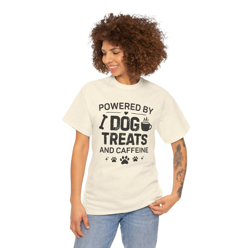 Dog Treats & Caffeine T‑Shirt — Funny Dog Lover Tee