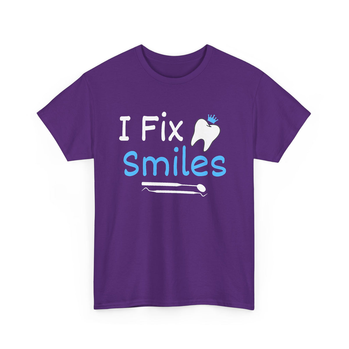 Dentist T‑Shirt — "I Fix Smiles" Dental Hygienist & Dentist Tee