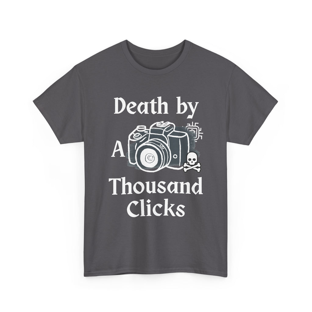 Camera & Skull Graphic Tee — Vintage Film Photography T-Shirt