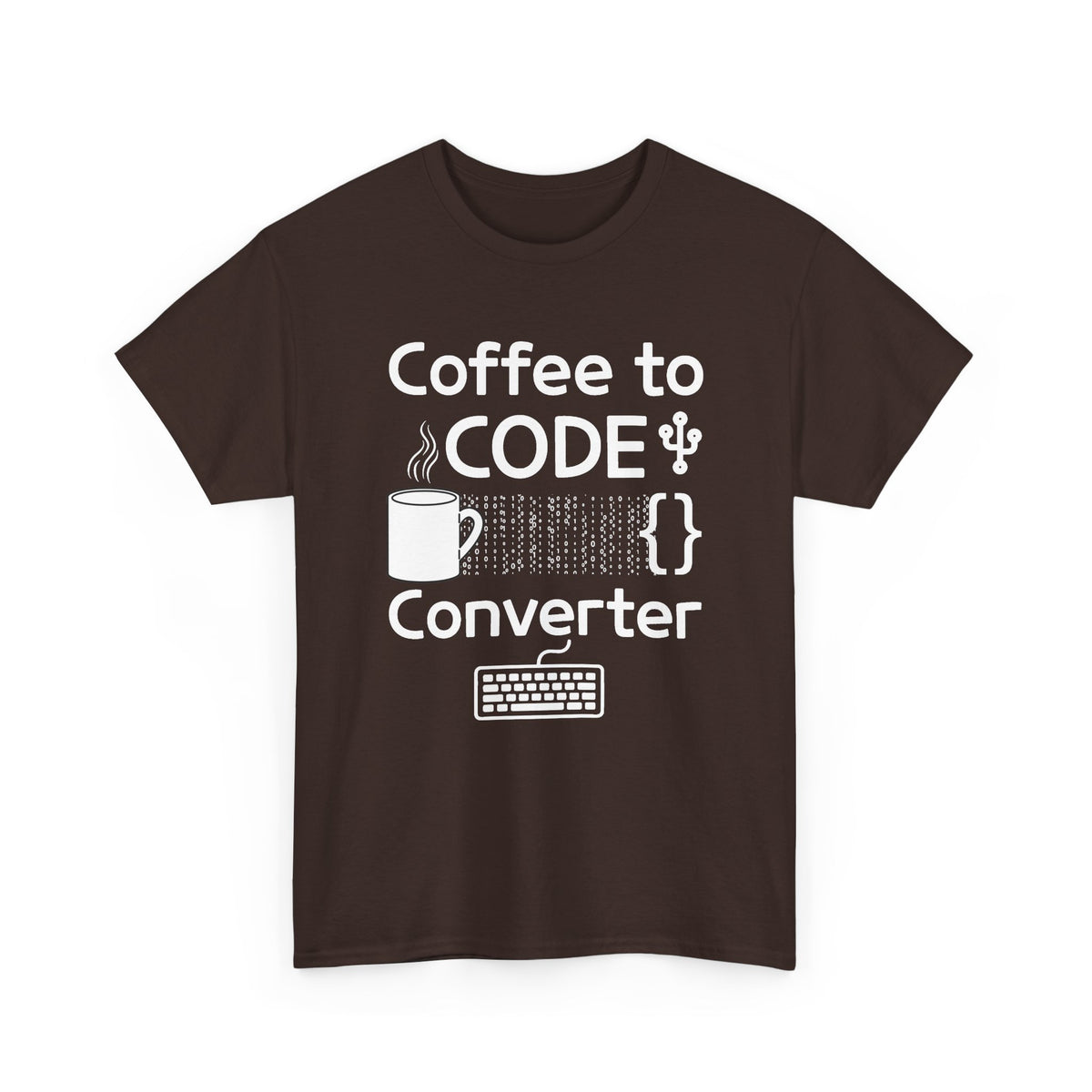 Coffee Mug Minimalist Tee — Small Line Art Cup Graphic T‑Shirt