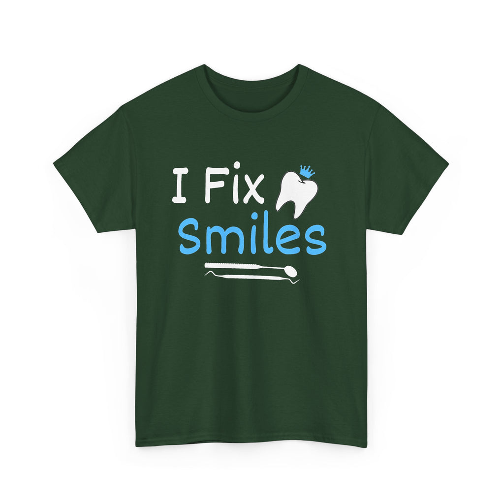 Dentist T‑Shirt — "I Fix Smiles" Dental Hygienist & Dentist Tee