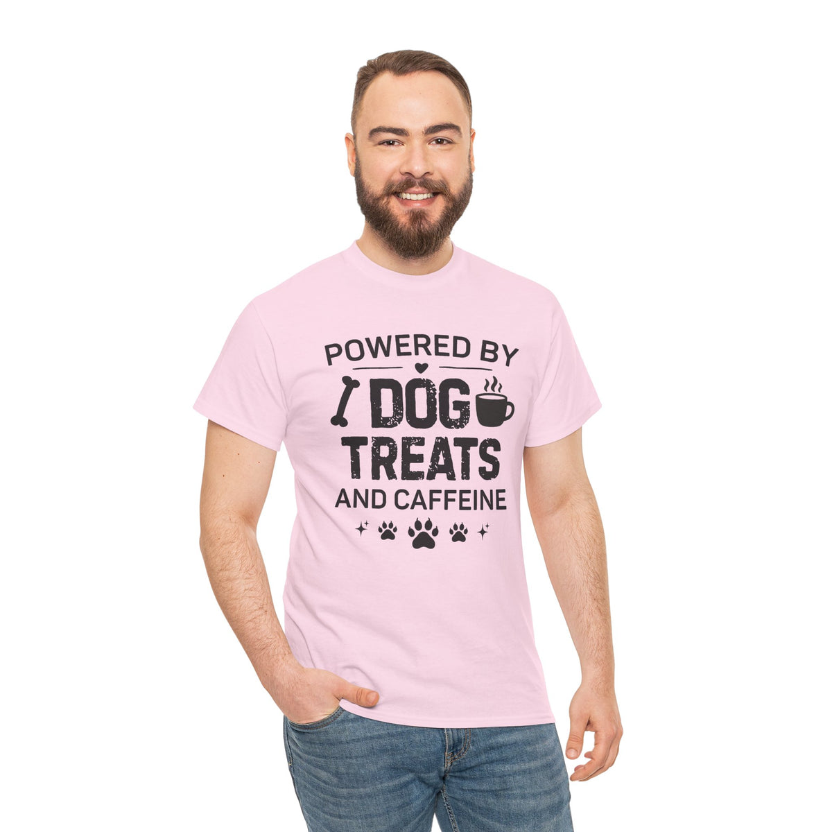 Dog Treats & Caffeine T‑Shirt — Funny Dog Lover Tee