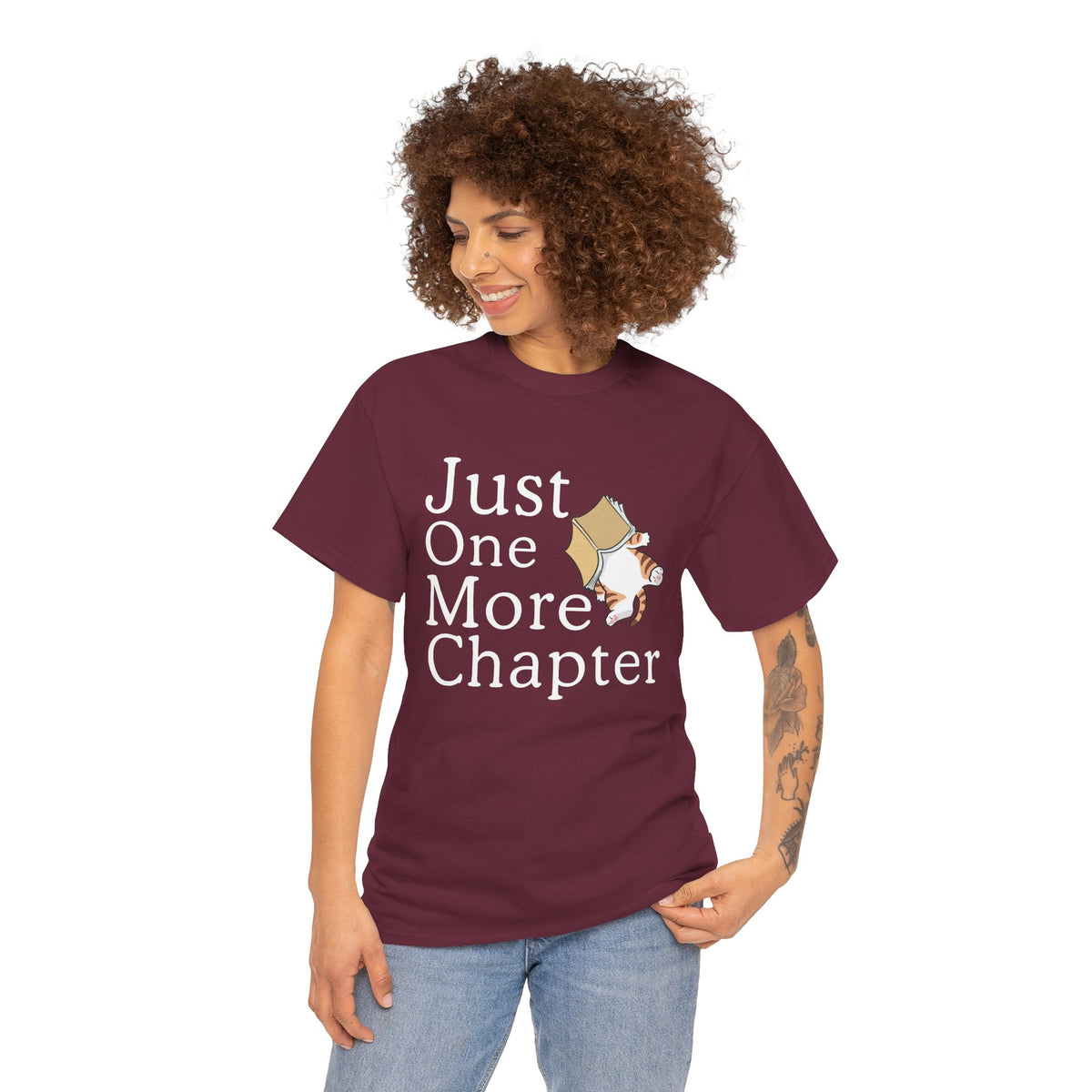 Just One More Chapter T-Shirt — Book Lover Reading Tee