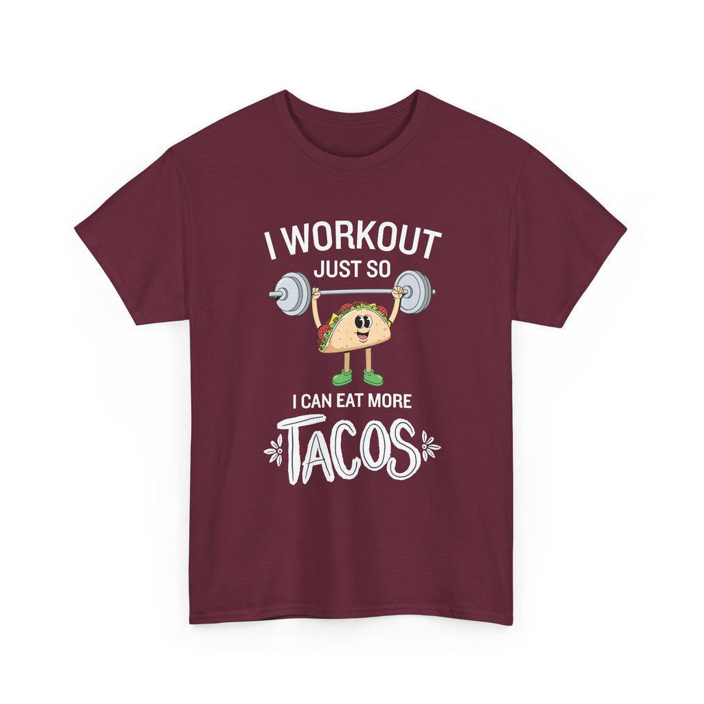 Taco Weightlifter T‑Shirt — Cute Fitness Taco Graphic Tee