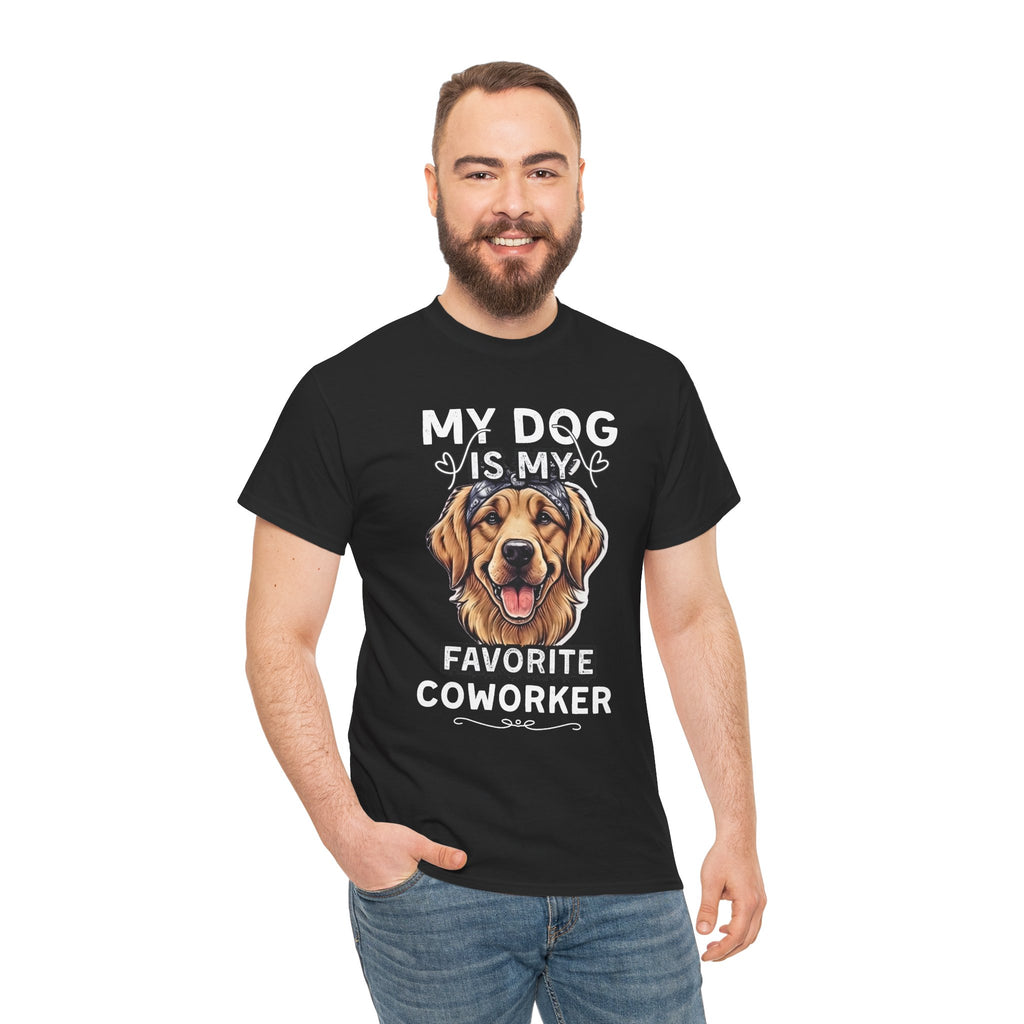 My Dog Is My Favorite Coworker T‑Shirt — Funny Dog Lover Tee