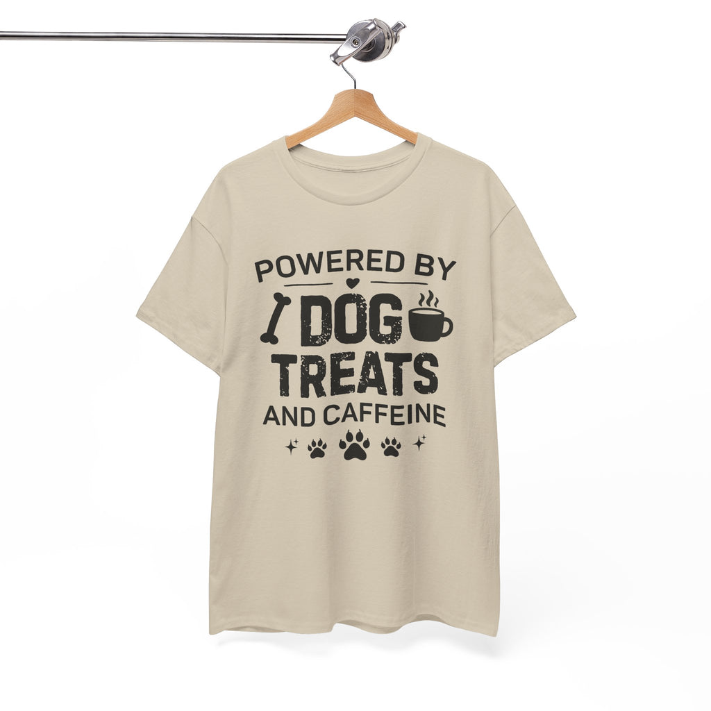 Dog Treats & Caffeine T‑Shirt — Funny Dog Lover Tee
