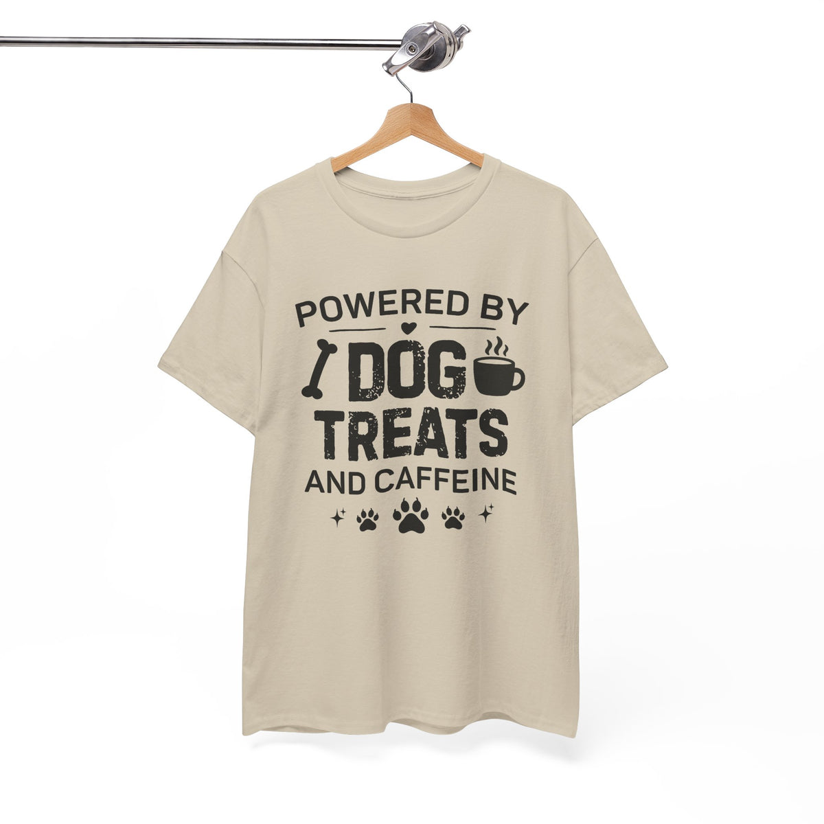 Dog Treats & Caffeine T‑Shirt — Funny Dog Lover Tee