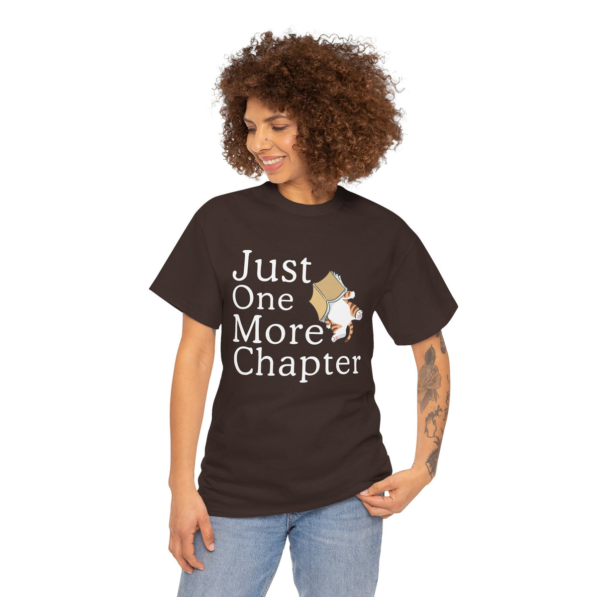 Just One More Chapter T-Shirt — Book Lover Reading Tee