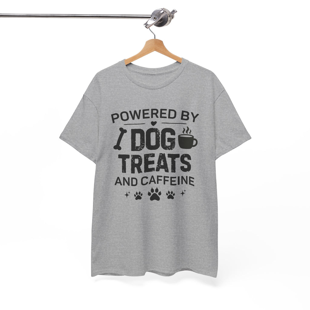 Dog Treats & Caffeine T‑Shirt — Funny Dog Lover Tee