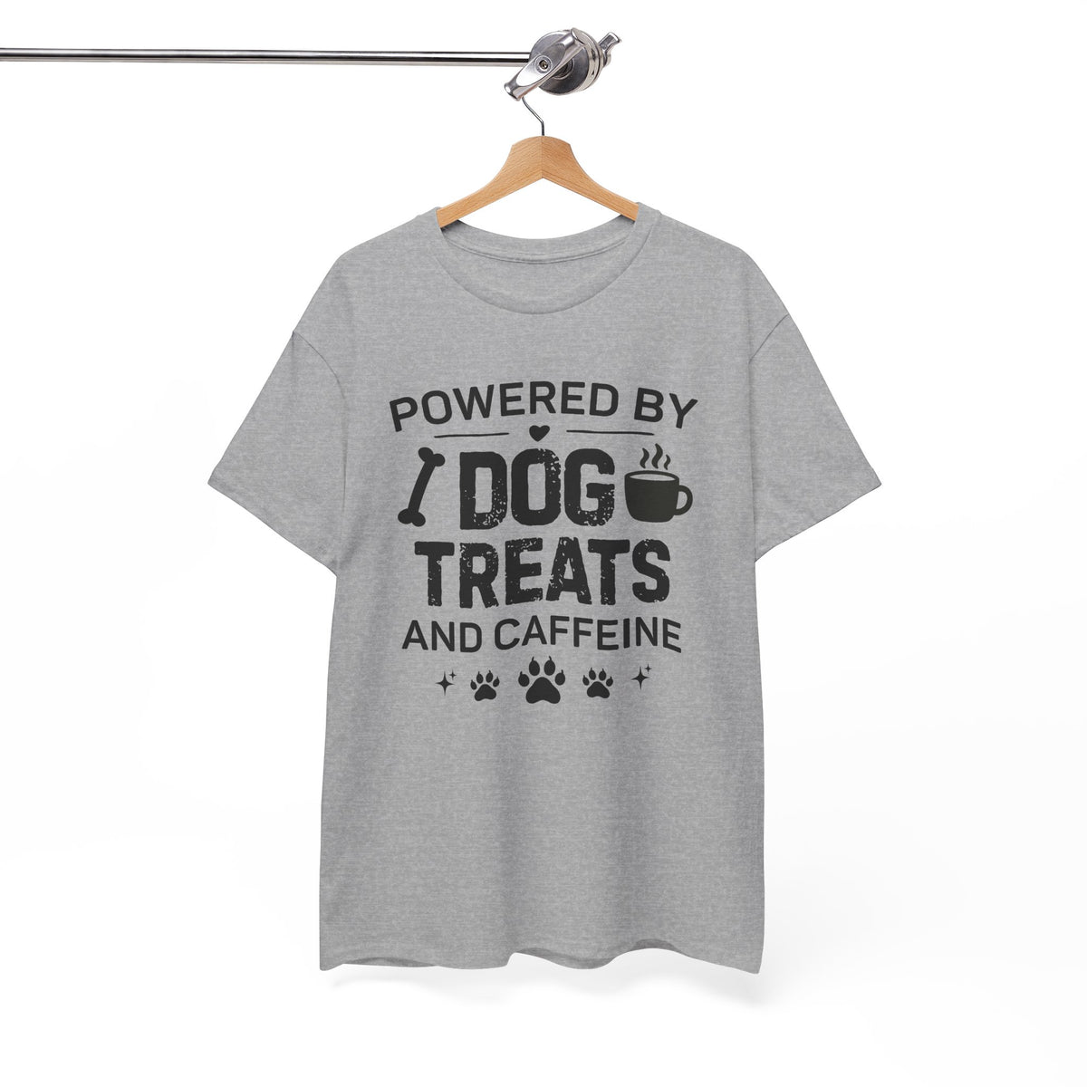 Dog Treats & Caffeine T‑Shirt — Funny Dog Lover Tee