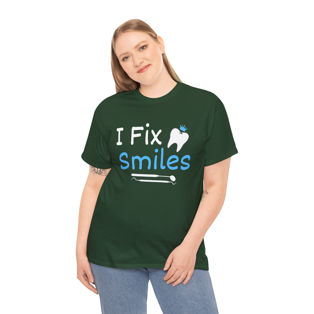 Dentist T‑Shirt — "I Fix Smiles" Dental Hygienist & Dentist Tee